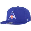 '47 BRAND 47 Brand Colorado Rockies No Shot Captain Snapback Hat -B&R Sports 47 Brand Colorado Rockies No Shot Captain Hat