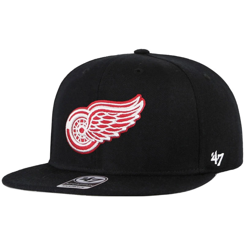 '47 BRAND 47 Brand Detroit Red Wings No Shot Captain Snapback Hat 3 '47 BRAND 47 Brand Detroit Red Wings No Shot Captain Snapback Hat