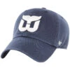 '47 BRAND 47 Brand Hartford Whalers Clean Up Adjustable Hat -B&R Sports 47 Brand Hartford Whalers Clean Up Adjustable Hat Navy