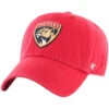 '47 BRAND 47 Brand Florida Panthers Clean Up Adjustable Hat -B&R Sports 47 brand florida panthers clean up adjustable hat red