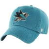 '47 BRAND 47 Brand San Jose Sharks Clean Up Adjustable Hat 2 '47 BRAND 47 Brand San Jose Sharks Clean Up Adjustable Hat -B&R Sports 47 brand san jose sharks clean up adjustable hat