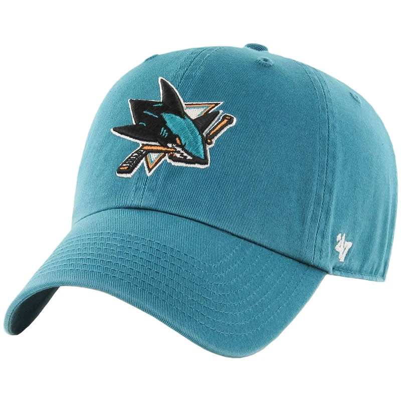 '47 BRAND 47 Brand San Jose Sharks Clean Up Adjustable Hat 3 '47 BRAND 47 Brand San Jose Sharks Clean Up Adjustable Hat