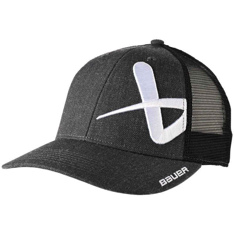 Bauer Core Black Snapback Hat 3 Bauer Core Black Snapback Hat