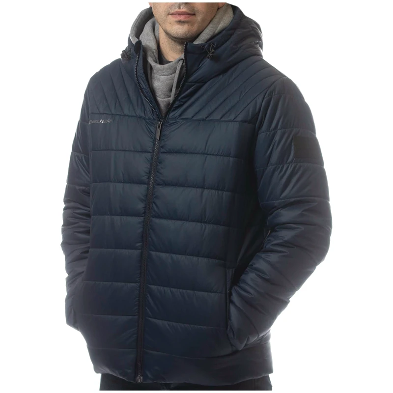 Bauer Supreme Hooded Puffer Navy Jacket 3 Bauer Supreme Hooded Puffer Navy Jacket