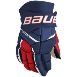 Bauer Supreme Matrix Gloves - JUNIOR -B&R Sports Bauer Supreme Matrix Gloves NavyRedWhite