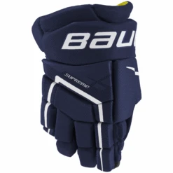 Bauer Supreme UltraSonic Gloves - YOUTH 7 Bauer Supreme UltraSonic Gloves - YOUTH -B&R Sports Bauer Supreme Ultra Sonic Gloves Youth Navy