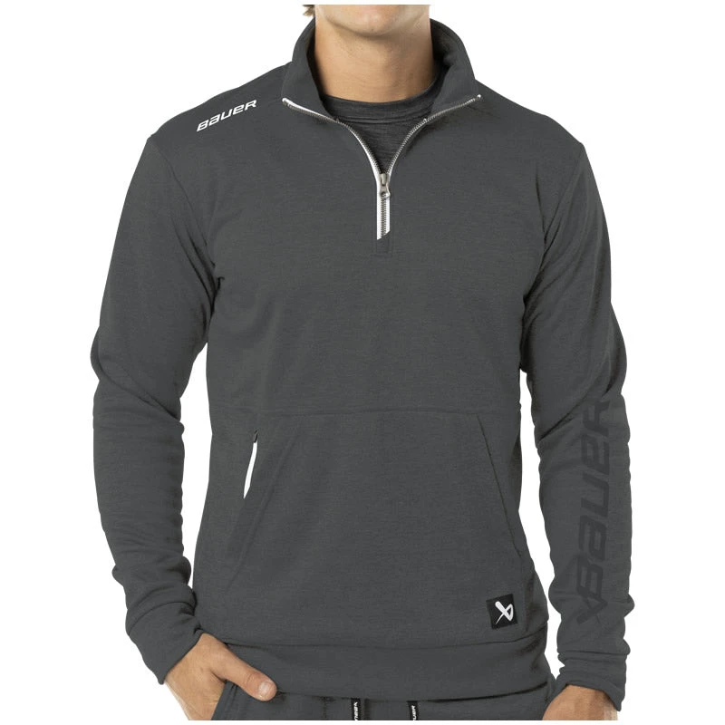 Bauer Team Fleece Grey Half-Zip 3 Bauer Team Fleece Grey Half-Zip