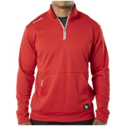 Bauer Team Fleece Red Half-Zip
