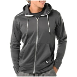 Bauer Team Fleece Grey Zip Hoodie