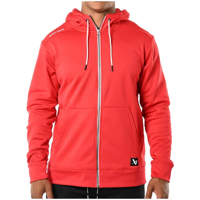 Bauer Team Fleece Red Zip Hoodie 3 Bauer Team Fleece Red Zip Hoodie