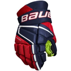 Bauer Vapor 3X Gloves - JUNIOR 14 Bauer Vapor 3X Gloves - JUNIOR -B&R Sports Bauer Vapor 3X Gloves NavyRedWhite JR