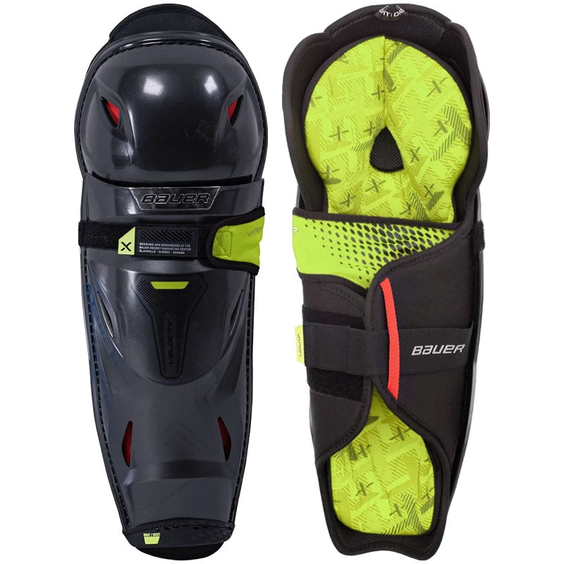 Bauer Vapor Velocity Shin Guards - JUNIOR 3 Bauer Vapor Velocity Shin Guards - JUNIOR