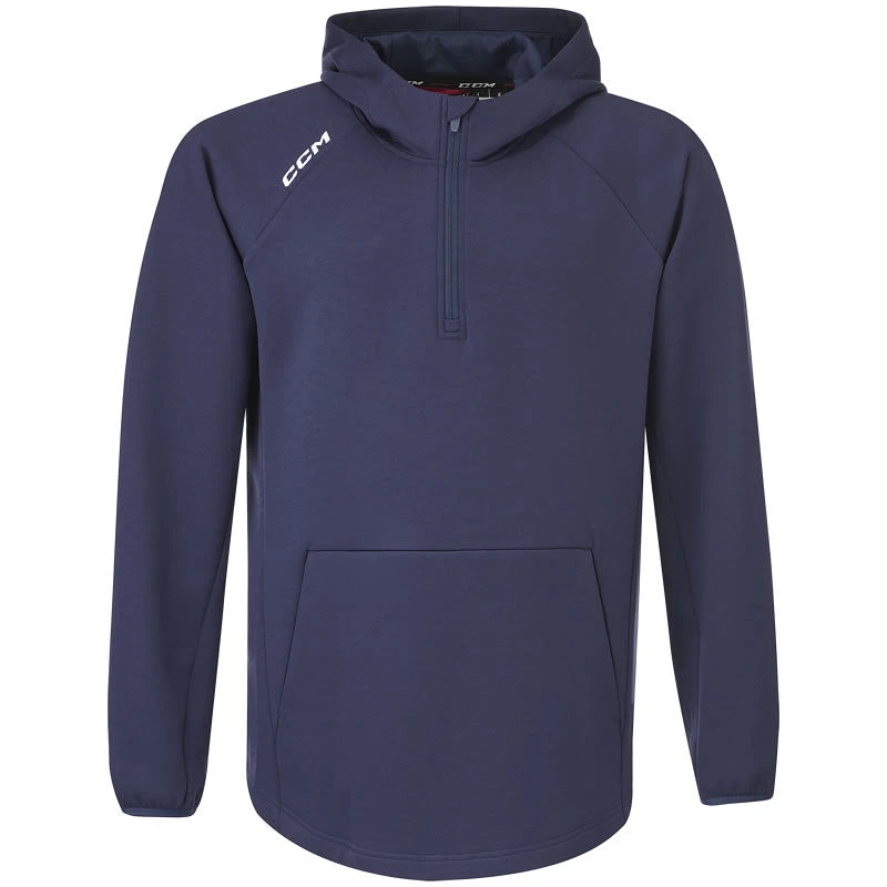 CCM Premium Tech Fleece Navy 1/4 Zip Hoodie 3 CCM Premium Tech Fleece Navy 1/4 Zip Hoodie