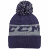 CCM Team Fleece Pom Knit Navy Beanie