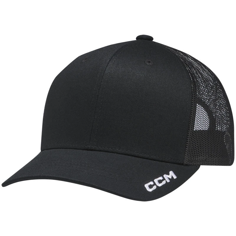 CCM Team Meshback Black Trucker Hat 3 CCM Team Meshback Black Trucker Hat