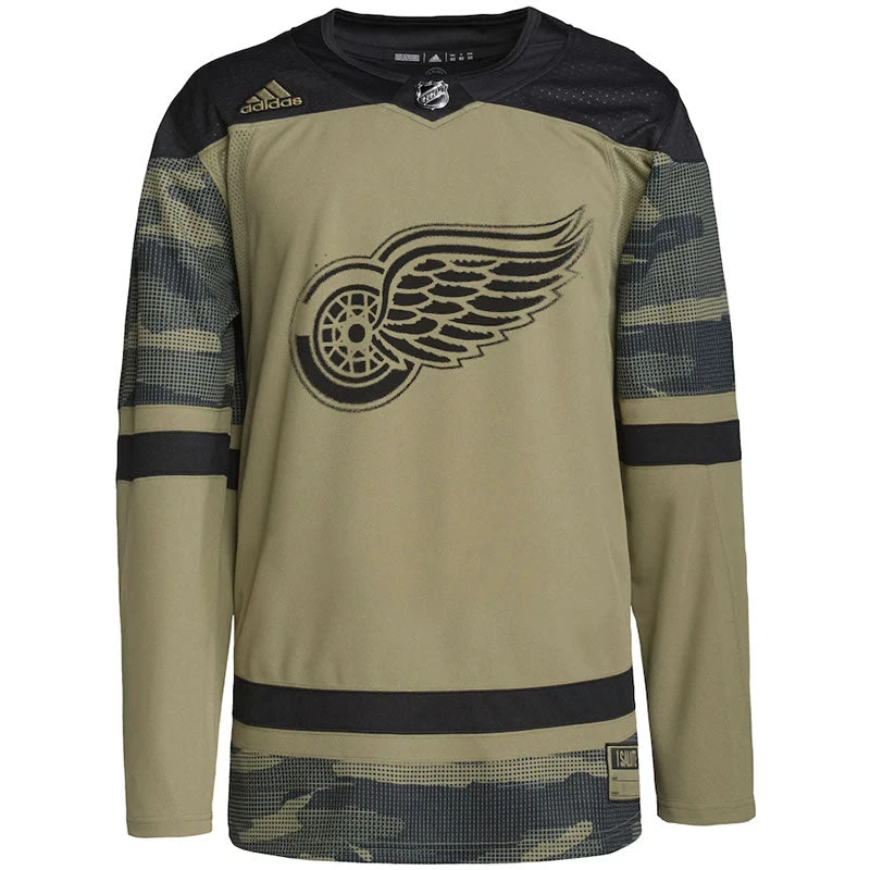 Adidas Authentic Detroit Red Wings Camo Military Appreciation Jersey 3 Adidas Authentic Detroit Red Wings Camo Military Appreciation Jersey