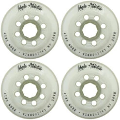 Labeda Addiction White Inline Hockey Wheels (4 Pack)